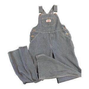 Round House Hickory Stripe kids Overalls Size 10